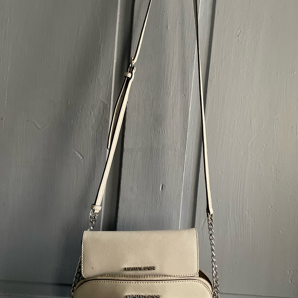 Michael Kors Cream Crossbody Bag